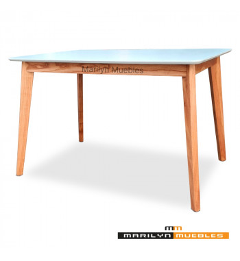 MESA RETRO MELAMINA BLANCA DL