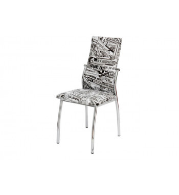 SILLA PRAGA CROMADA